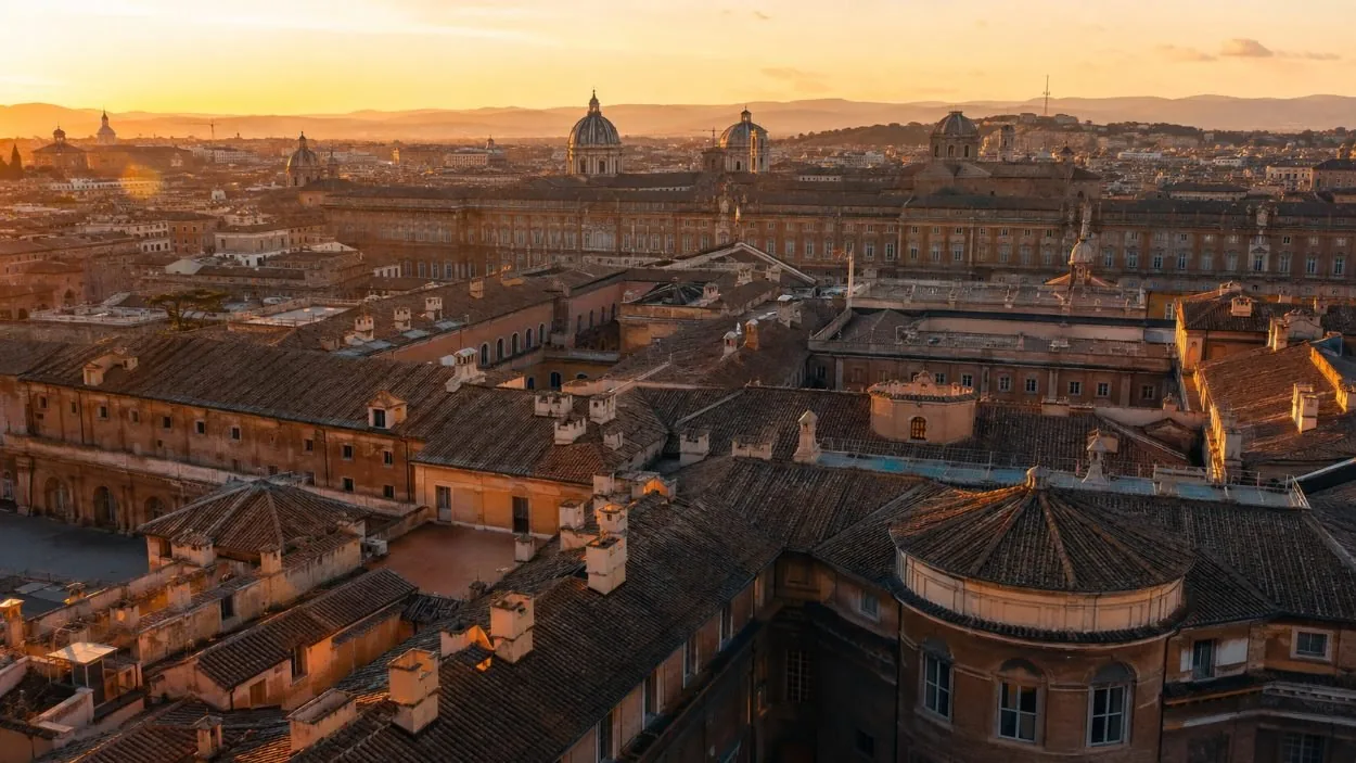 The palazzo where it fronts Via del Corso, near Piazza Venezia